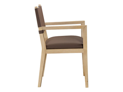 Avon 23.5" Wide Vegan Leather Dining Armchair