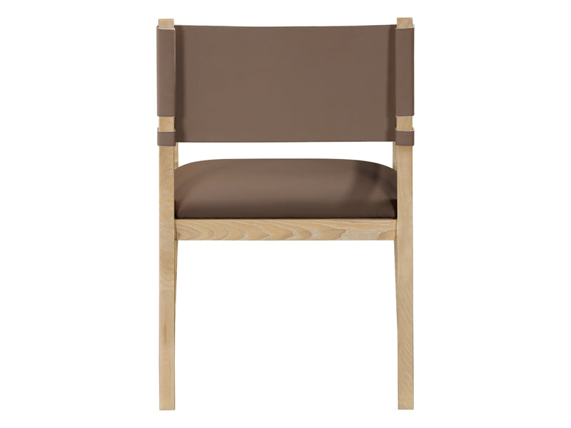 Avon 23.5" Wide Vegan Leather Dining Armchair