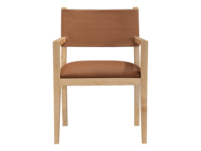 Avon 23.5" Wide Vegan Leather Dining Armchair