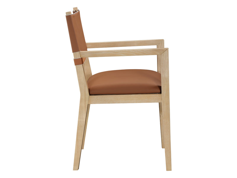 Avon 23.5" Wide Vegan Leather Dining Armchair