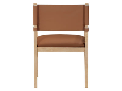 Avon 23.5" Wide Vegan Leather Dining Armchair