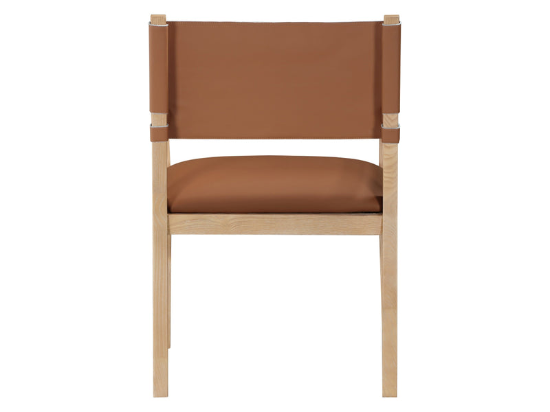 Avon 23.5" Wide Vegan Leather Dining Armchair