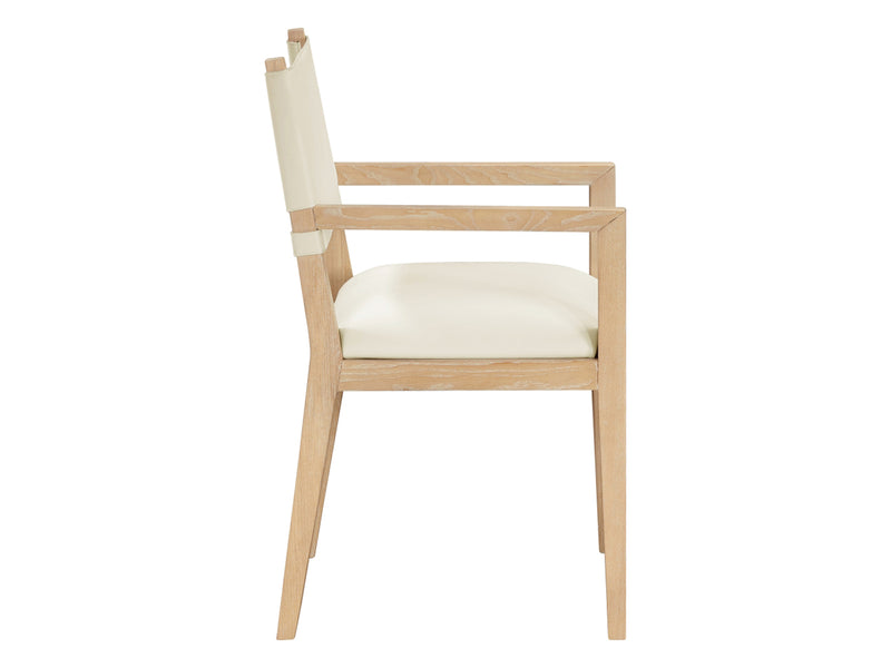 Avon 23.5" Wide Vegan Leather Dining Armchair