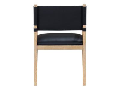 Avon 23.5" Wide Vegan Leather Dining Armchair