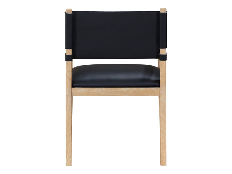 Avon 23.5" Wide Vegan Leather Dining Armchair