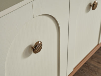 Bahama 78.7" Wide 4 Door Buffet With Mirror