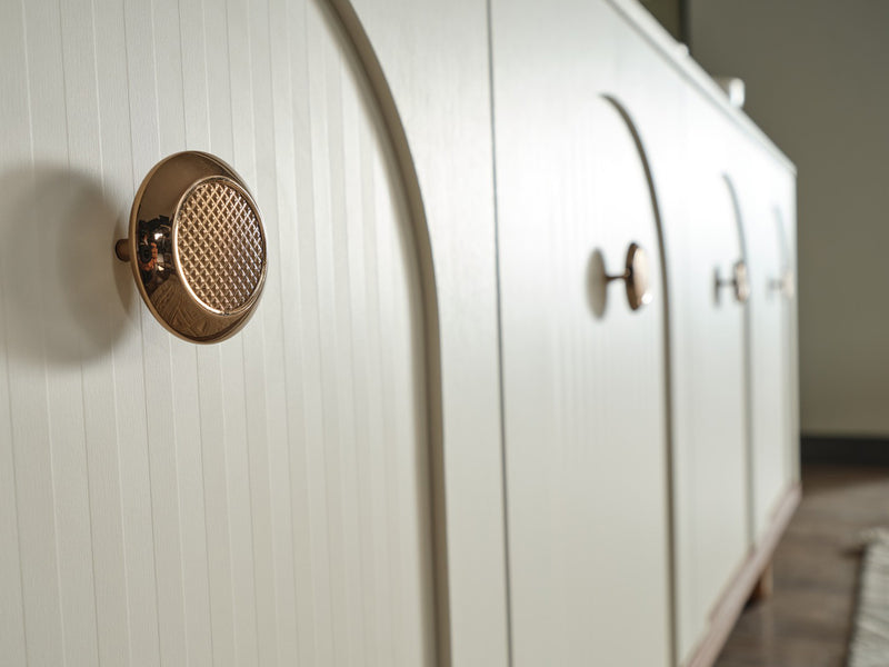 Bahama 78.7" Wide 4 Door Buffet With Mirror