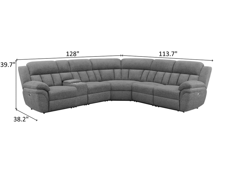 Bahrain 128" / 113.7" Wide Recliner Sectional