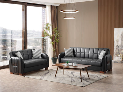 Barato Button Leather Living Room Set