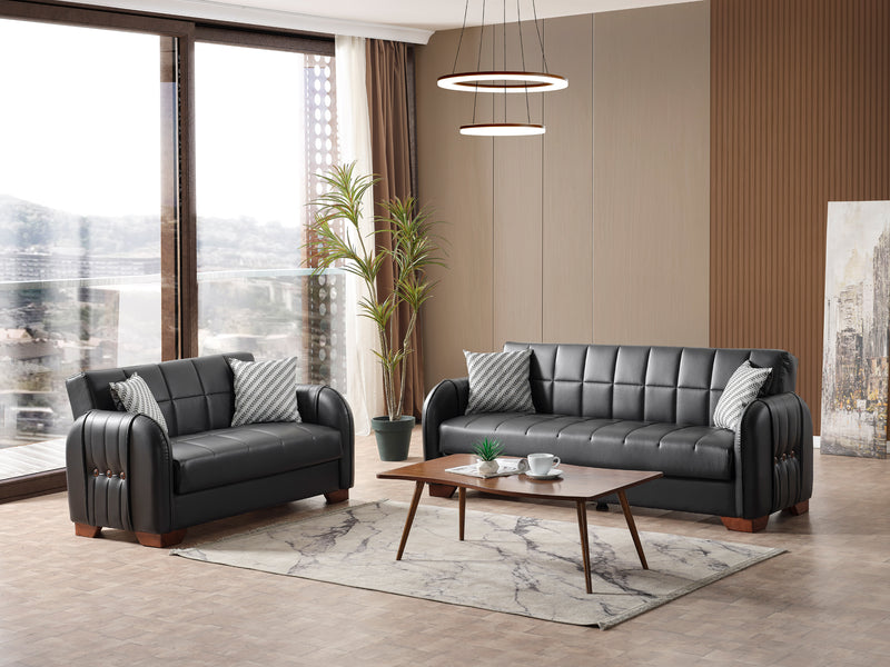 Barato Button Leather Living Room Set