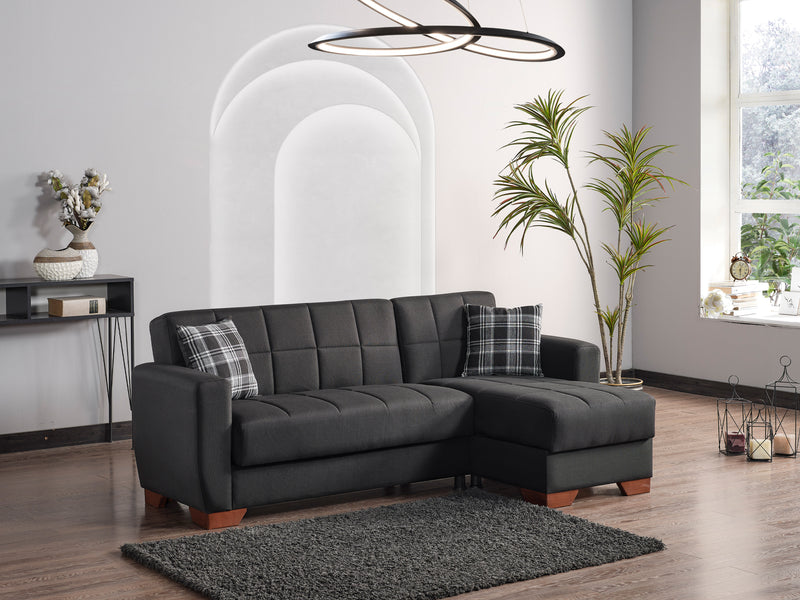 Barato 85" Wide Convertible Sectional