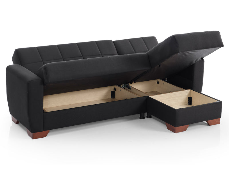 Barato 85" Wide Convertible Sectional