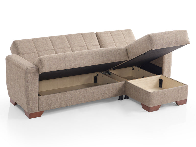 Barato 85" Wide Convertible Sectional