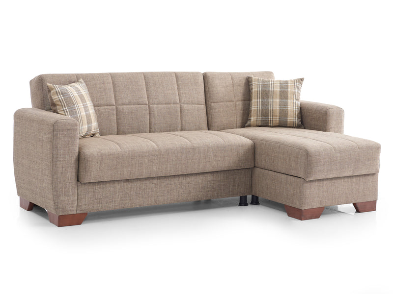 Barato 85" Wide Convertible Sectional