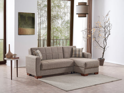 Barato 85" Wide Convertible Sectional