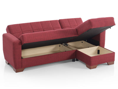 Barato 85" Wide Convertible Sectional