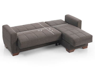Barato 85" Wide Convertible Sectional