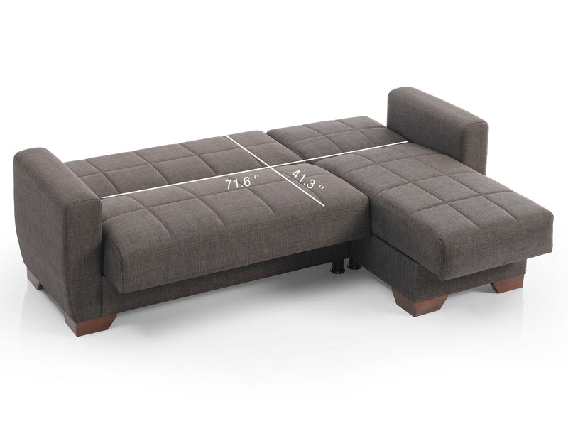 Barato 85" Wide Convertible Sectional