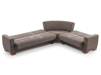 Barato 116.1" / 94.4" Wide Convertible Sectional
