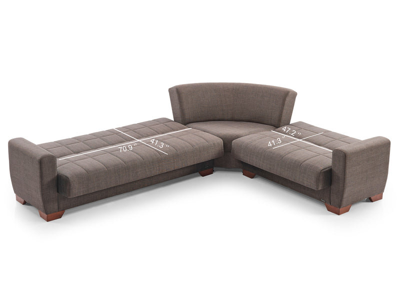 Barato 116.1" / 94.4" Wide Convertible Sectional