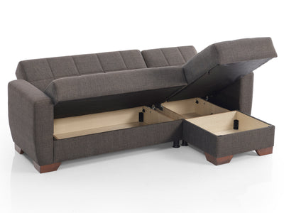 Barato 85" Wide Convertible Sectional