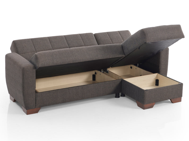 Barato 85" Wide Convertible Sectional
