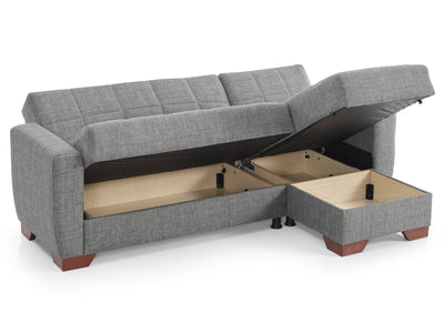 Barato 85" Wide Convertible Sectional