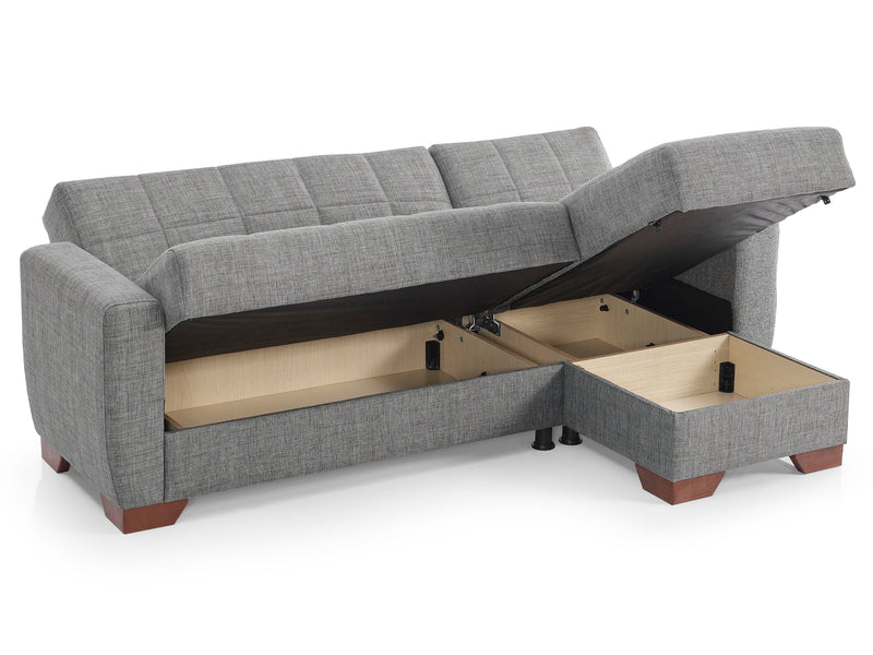 Barato 85" Wide Convertible Sectional