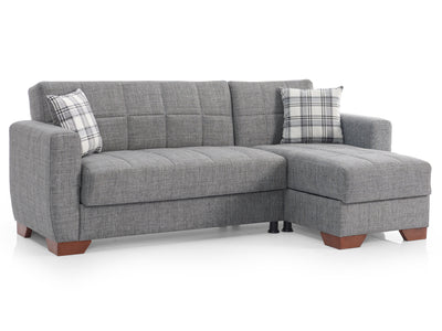 Barato 85" Wide Convertible Sectional