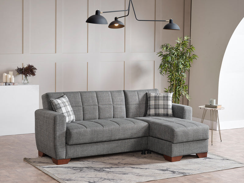 Barato 85" Wide Convertible Sectional