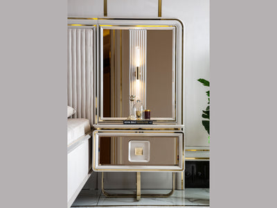 Barcelona Nightstand With Mirror