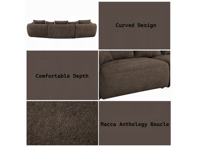 Bash 155" Wide Curved Sectional