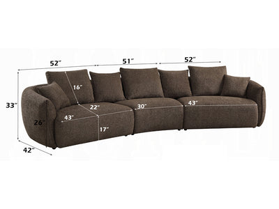 Bash 155" Wide Curved Sectional
