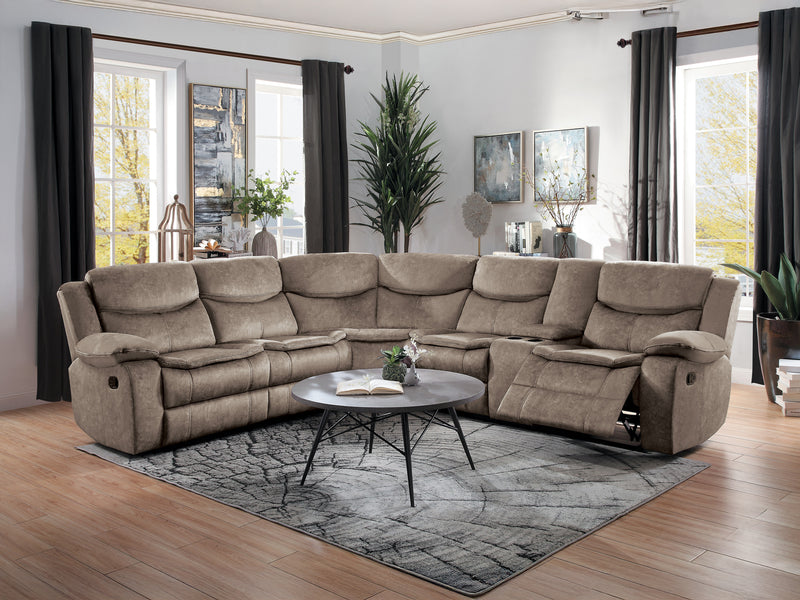 Bastrop 118" / 105" Wide Recliner Sectional