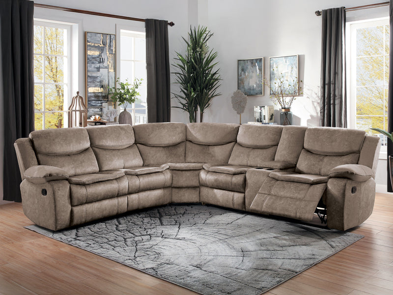 Bastrop 118" / 105" Wide Recliner Sectional