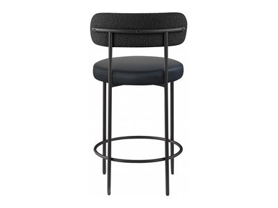 Beacon Leather & Boucle Bar Stool (Set of 2)