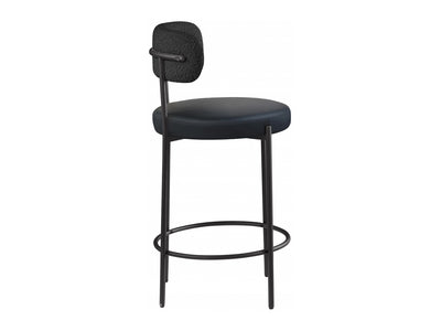 Beacon Leather & Boucle Bar Stool (Set of 2)