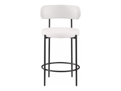Beacon Leather & Boucle Bar Stool (Set of 2)