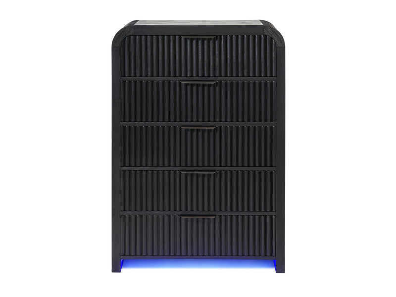 Beckett 38" Wide 5 Drawer Built-in LED Chest