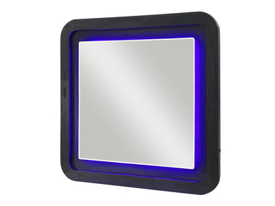 Beckett 63.2" Wide 9 Drawer Built-in LED Dresser With Mirror