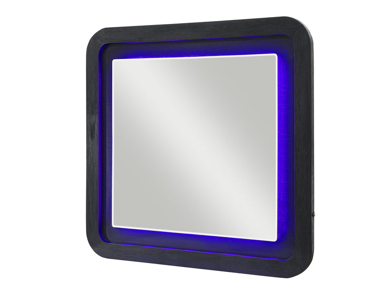 Beckett 63.2" Wide 9 Drawer Built-in LED Dresser With Mirror