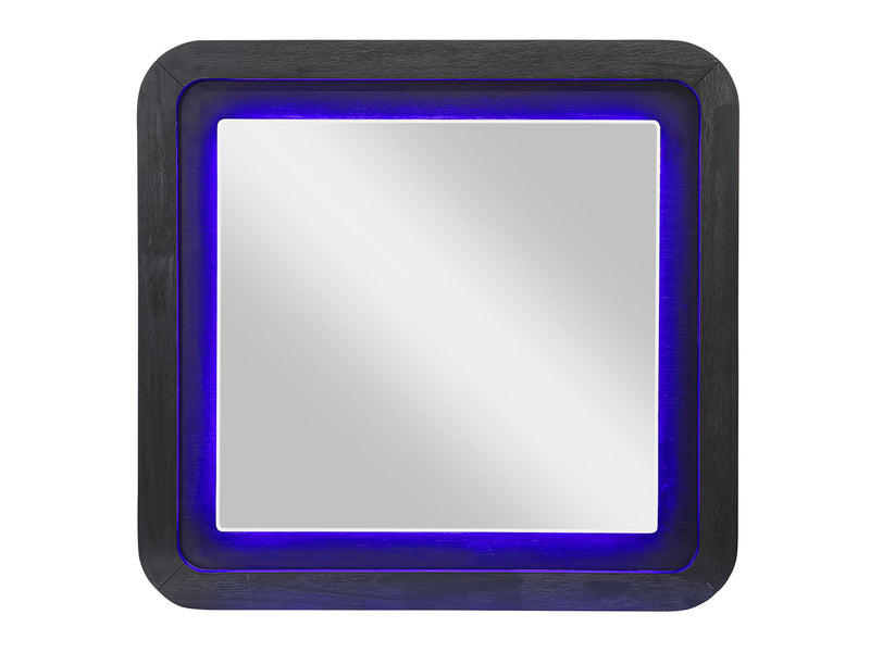 Beckett 63.2" Wide 9 Drawer Built-in LED Dresser With Mirror