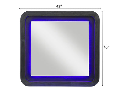 Beckett 63.2" Wide 9 Drawer Built-in LED Dresser With Mirror