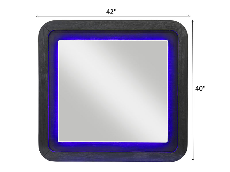 Beckett 63.2" Wide 9 Drawer Built-in LED Dresser With Mirror