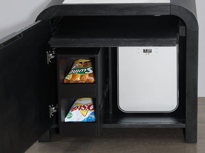 Beckett 26.5" Tall Nightstand With LED, Cooler and Speaker