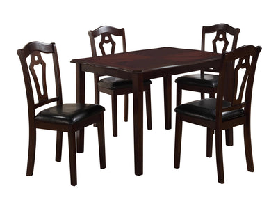 Bell 4 Person Solid Wood Dining Room Set
