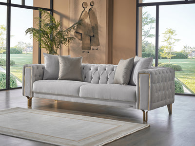 Montego 94" Wide Tufted Extendable Sofa