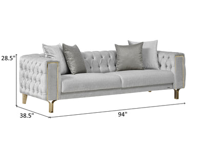 Montego 94" Wide Tufted Extendable Sofa