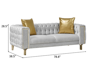 Montego 78.8" Wide Tufted Loveseat