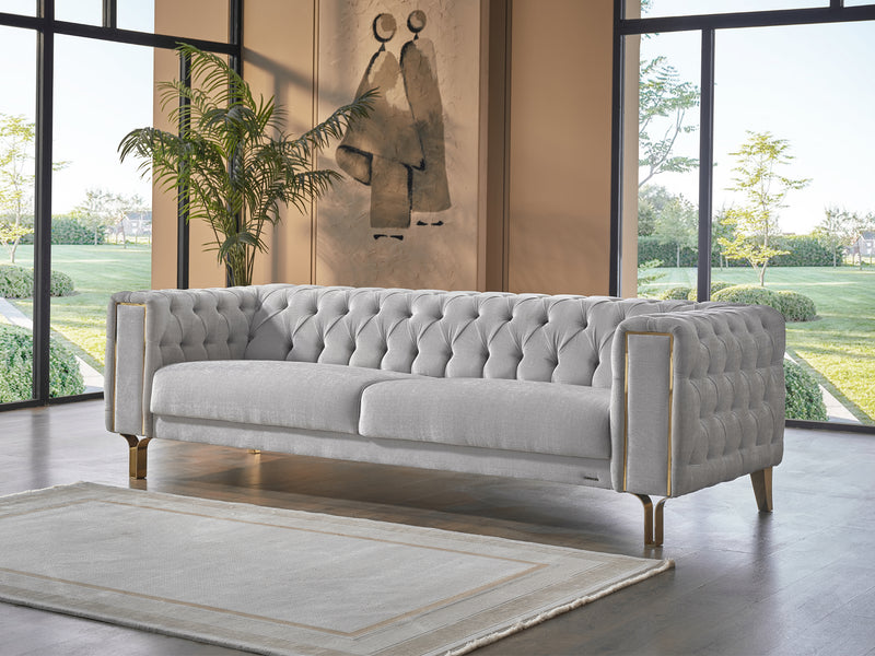 Montego 94" Wide Tufted Extendable Sofa